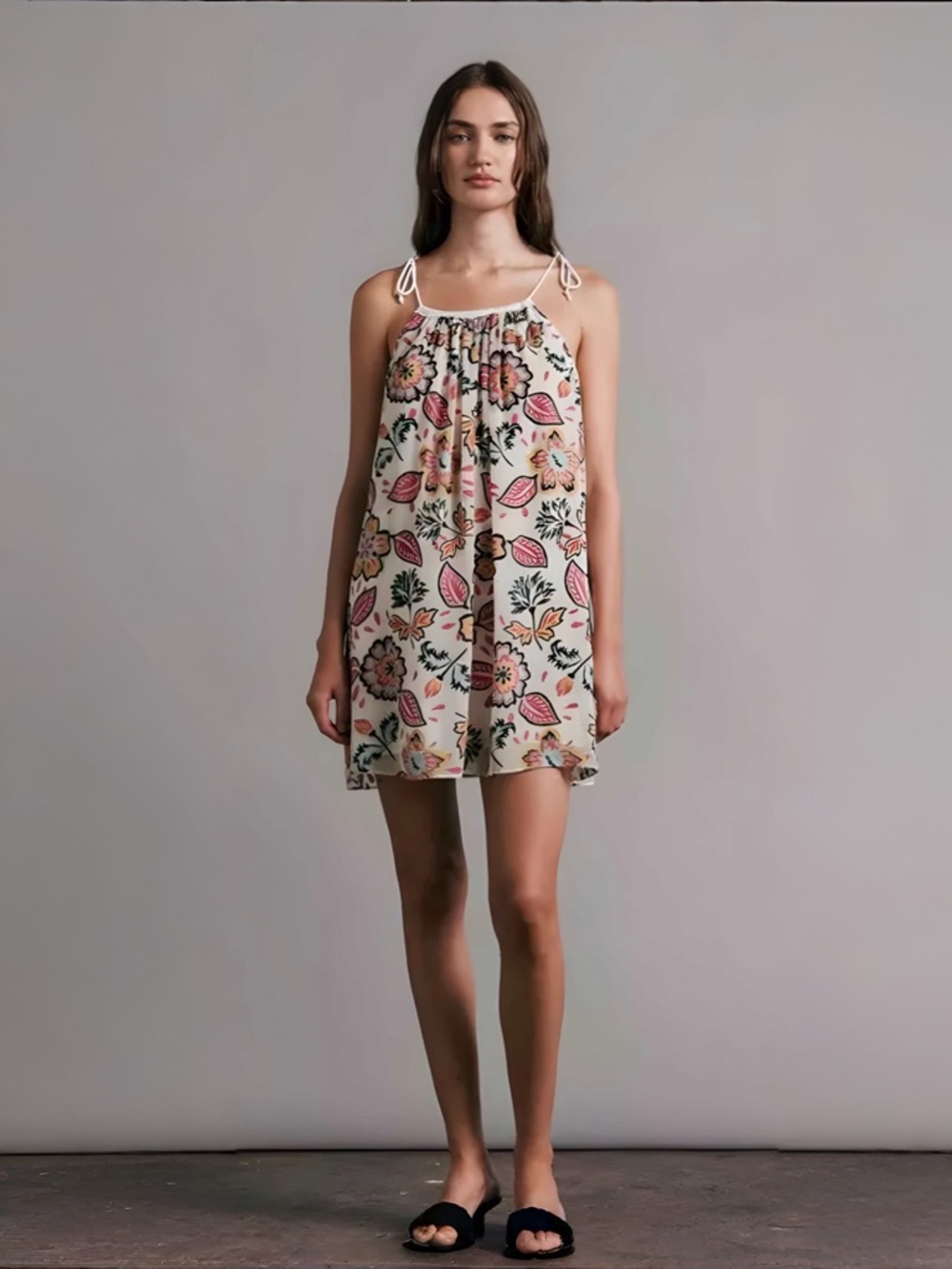 rag & bone Bailey Floral-Print Devoré Georgette Mini Dress Sz S MSRP $450